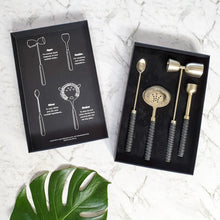 Load image into Gallery viewer, CLINQ- LEATHER &amp; BRASS COCKTAIL KIT
