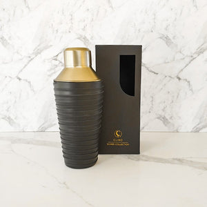 CLINQ- LEATHER & BRASS COCKTAIL SHAKER