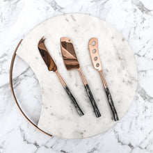 Load image into Gallery viewer, CLINQ- COPPER CHEESE KNIFE SET
