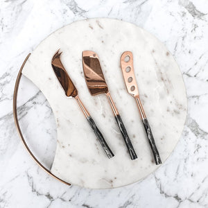 CLINQ- COPPER CHEESE KNIFE SET