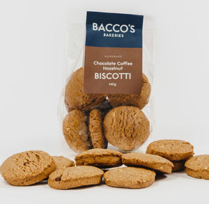 Bacco’s Bakeries- CHOC COFFEE HAZELNUT BISCOTTI 140gm