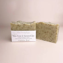 Load image into Gallery viewer, THE SOAP BAR- TEA TREE &amp; GREEN CLAY
