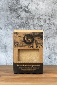 SILVER TONGUE FOODS- PINK PEPPERCORN SOURDOUGH CRACKERS