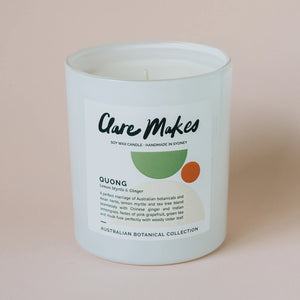 Clare Makes- QUONG: LEMON MYRTLE & GINGER CANDLES