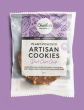 Load image into Gallery viewer, Charlie’s- ON THE GO ARTISAN COOKIES- PLANT-POWERED DARK CHOC CHIP VEGAN/GF 50gm Indi
