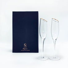 Load image into Gallery viewer, CLINQ- ELEGANCE STEMMED CHAMPAGNE GLASS
