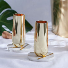 Load image into Gallery viewer, CLINQ- GOLD CHAMPAGNE FLUTES
