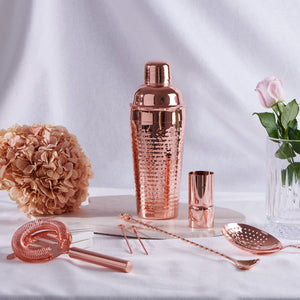 CLINQ- HAMMERED COPPER COCKTAIL SHAKER