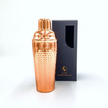 Load image into Gallery viewer, CLINQ- HAMMERED COPPER COCKTAIL SHAKER
