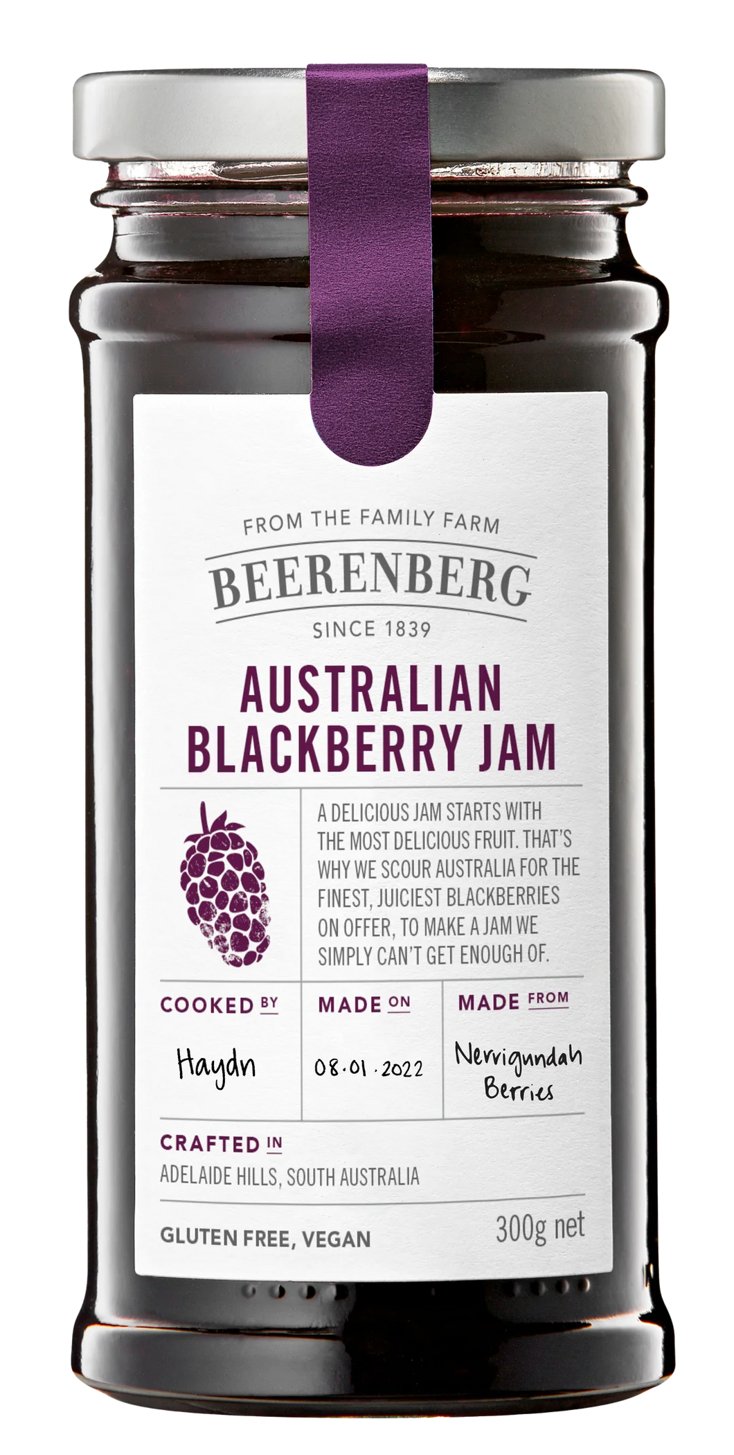 Beerenberg- AUSTRALIAN BLACKBERRY JAM