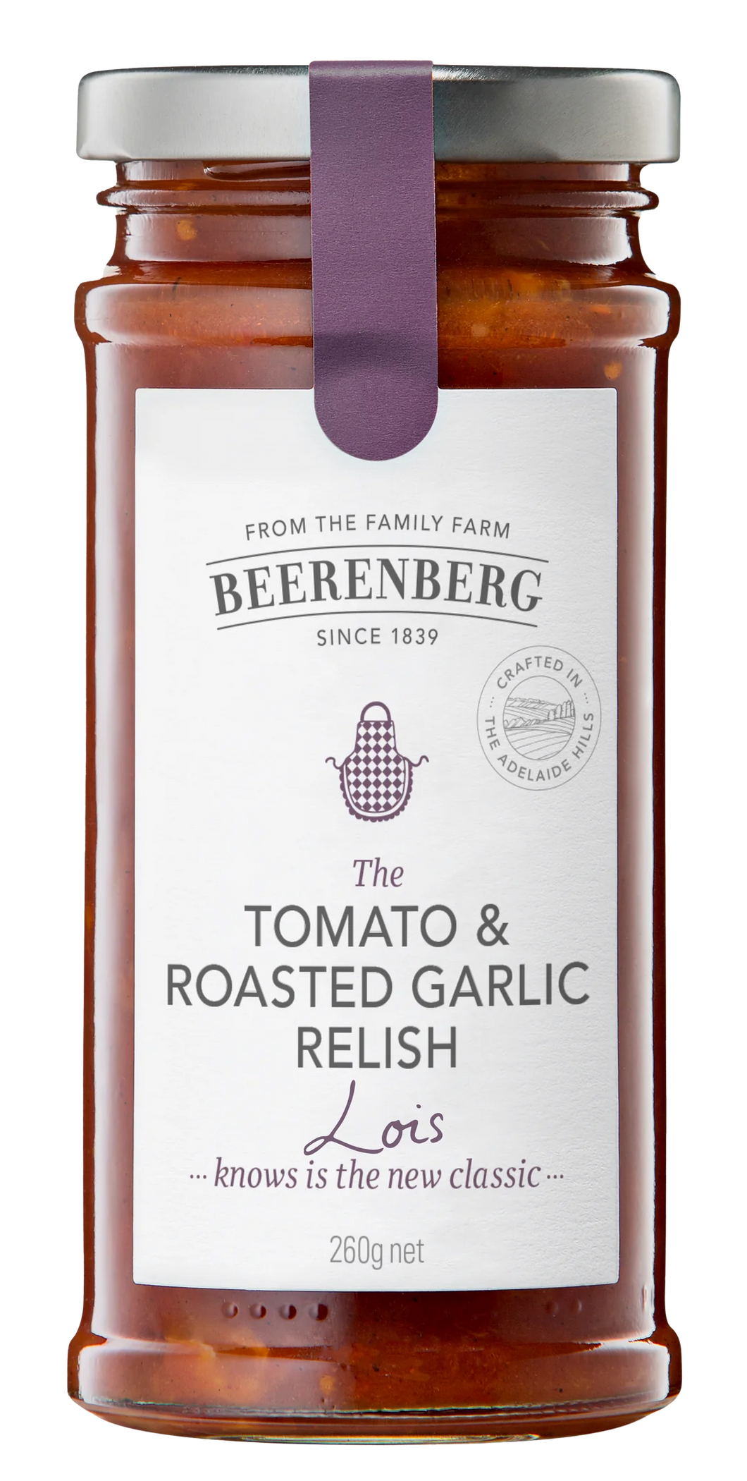Beerenberg- TOMATO & ROASTED GARLIC RELISH