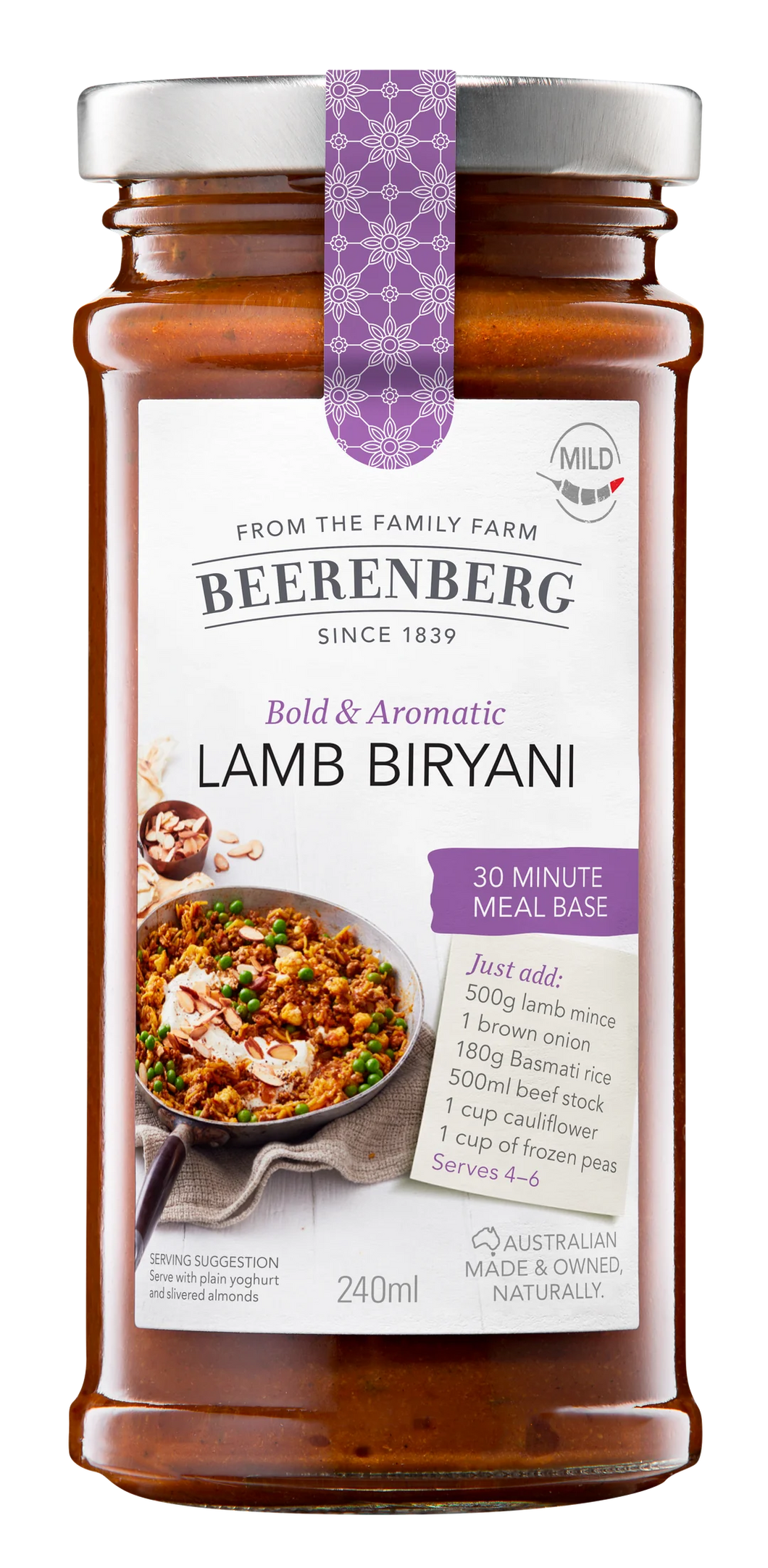 Beerenberg- LAMB BIRYANI 30 MINUTE MEAL BASE