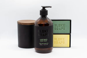 Bloke Soaps- SOAP GIFT PACK- LARGE (INCLUDES CANDLE)