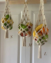 Load image into Gallery viewer, Poppy’s Pieces- MACRAMÉ FRUIT BAGS
