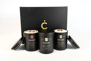Cococino- LUXURY 3 PC TRIPLE SCENTED SOY COFFEE CANDLE GIFT BOX
