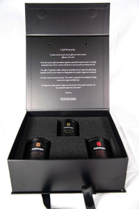 Cococino- LUXURY 3 PC TRIPLE SCENTED SOY COFFEE CANDLE GIFT BOX