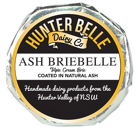 Hunter Belle Dairy Co.- ASH BRIE 140gm (local pick up & delivery only)