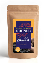 Load image into Gallery viewer, Naturally Dried Prunes- MILK CHOCOLATE PRUNES
