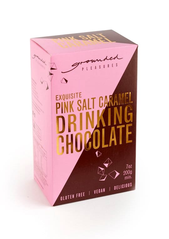 Grounded Pleasures- PINK SALT CARAMEL DRINKING CHOCOLATE