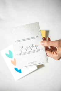 Turquoise Creative- Plantable Paper Greeting Card- FRIDA KAHLO