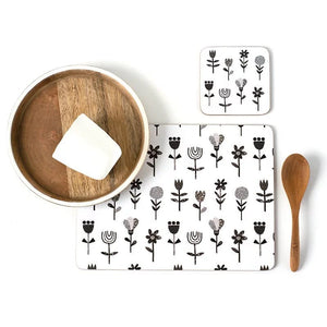 MY HYGGE HOME- PLACEMATS- FIELD OF FLOWERS SET 4