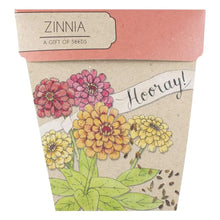 Load image into Gallery viewer, Sow n Sow- Hooray Zinnia Gift of Seeds
