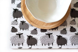 MY HYGGE HOME- PLACEMATS- FLUFFY SHEEP SET 4