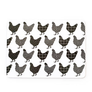 MY HYGGE HOME- PLACEMATS- CHARMING CHOOKS SET 4