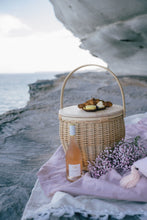 Load image into Gallery viewer, SAND DUNE SUNSETS- THE BONDI- LARGE WICKER BASKET
