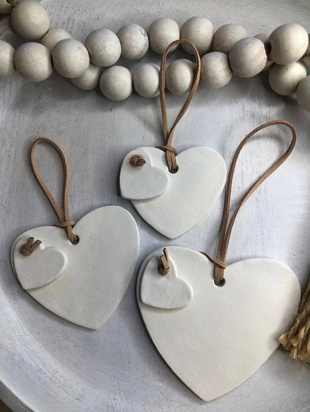 Home Marketplace- TWO HEARTS- HANGING HEARTS- PLAIN