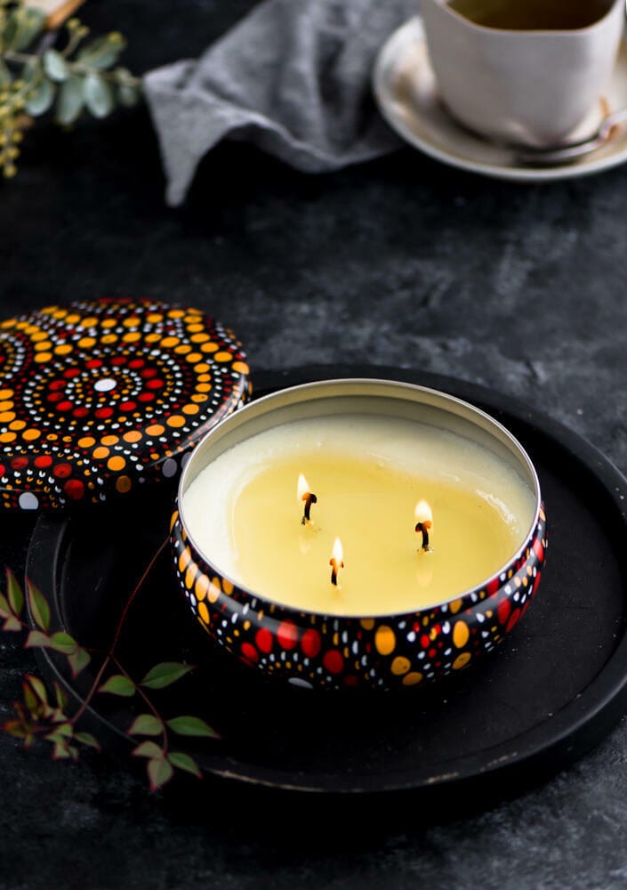 KEIORA- Indigenous Candle Tin- GOLDEN WATTLE