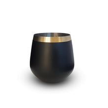 Load image into Gallery viewer, CLINQ- BRASS &amp; BLACK WHISKY GLASSES
