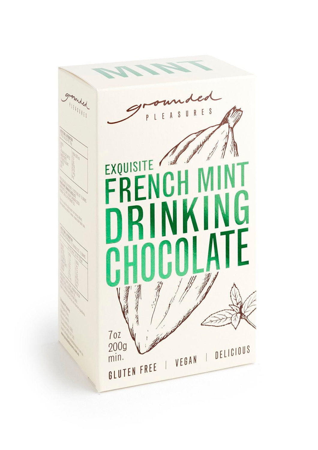 Grounded Pleasures- FRENCH MINT DRINKING CHOCOLATE
