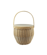 Load image into Gallery viewer, SAND DUNE SUNSETS- THE BONDI- LARGE WICKER BASKET
