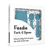 Load image into Gallery viewer, We Might Be Tiny- FEEDIE FORK &amp; SPOON SET
