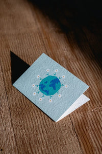 Turquoise Creative- Plantable Paper Greeting Card- PLANET LOVE