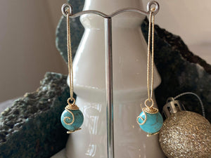 Zohar Edelshtein- Gemstone Drop Earrings, post earrings