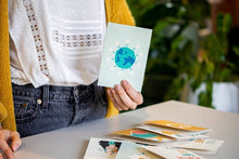 Load image into Gallery viewer, Turquoise Creative- Plantable Paper Greeting Card- PLANET LOVE
